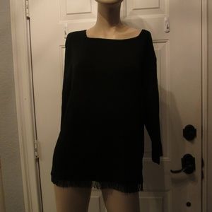 NEW CLIO 11 black Sweater blouse Sz 2X